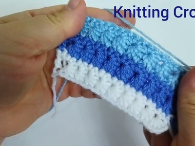 MAKING A VERY EASY BABY KNITTED BLANKET PATTERN.#knittingcrochet