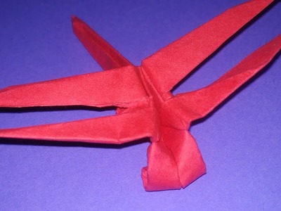 Paper dragonfly Making || Easy crafts || Origami dragonfly