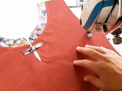 Sewing neck with an easy creative technique beginners.Best great sewing tips and tricks