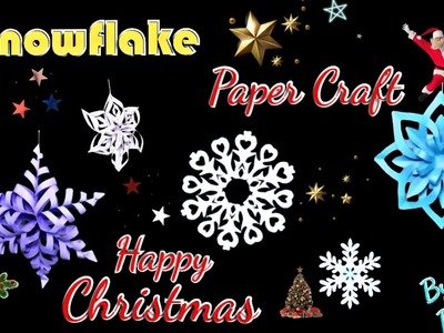 Snowflake Paper Craft#easy steps of paper Craft#Christmas wishes@Kolla's Entertainment . 