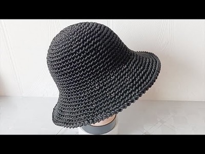 男女同款渔夫帽钩法，简单的帽子钩针教程，戴上超好看 ＊ How to Crochet a Bucket Hat