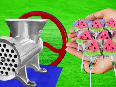 EXPERIMENT WATERMELON CANDY VS MEAT GRINDER