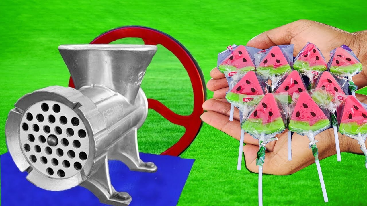 EXPERIMENT WATERMELON CANDY VS MEAT GRINDER