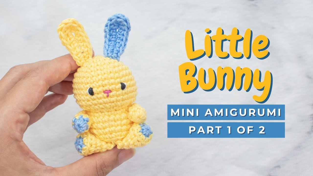 How to crochet a bunny! QUICK Little Easter Bunny amigurumi tutorial pattern PART 1