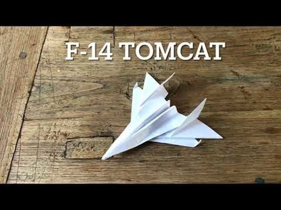 How to fold a F-14 Tomcat jet fighter (hoe vouw je een F-14 Tomcat straaljager)