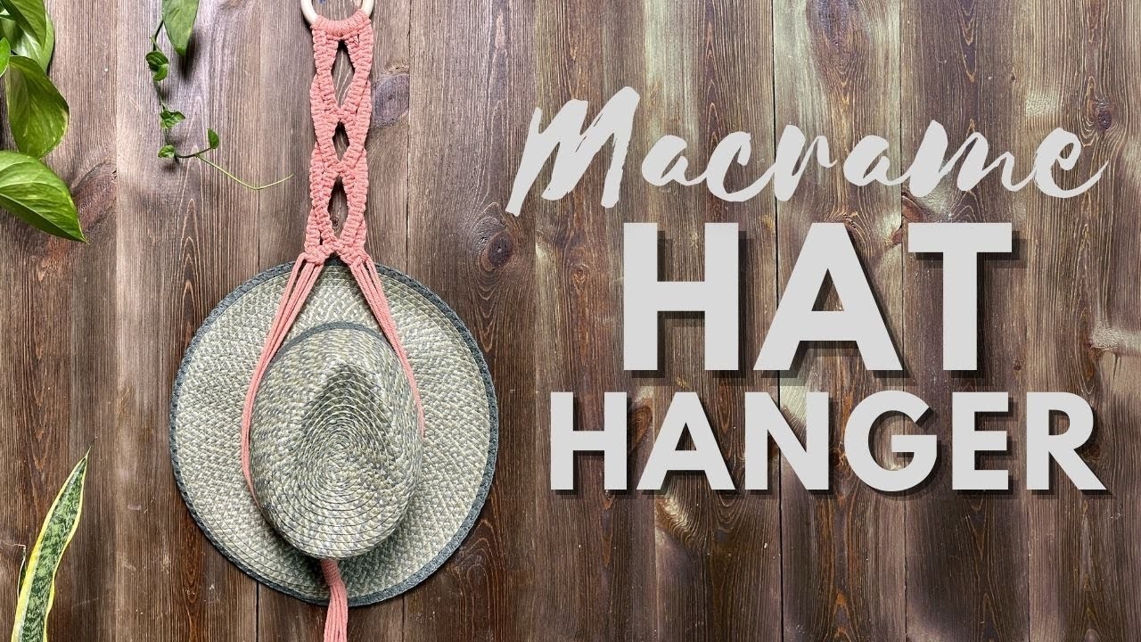 How to Make a Macrame Hat Hanger | Macrame Pattern | DIY Boho Hat Hanger | Easy Tutorial