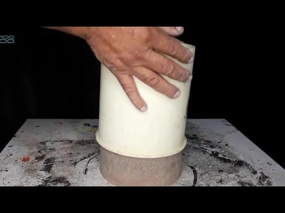 Ideias criativas de cimento - Bela maneira de fazer vasos para plantas, decoração de jardim
