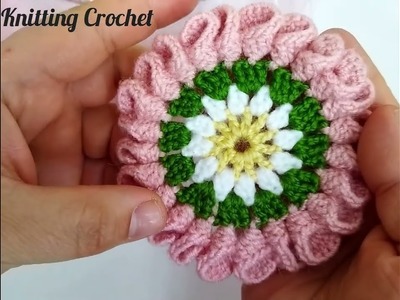 Very beautiful coaster knitting pattern. #verybeautifulcoasterknittingpattern #easycrochet