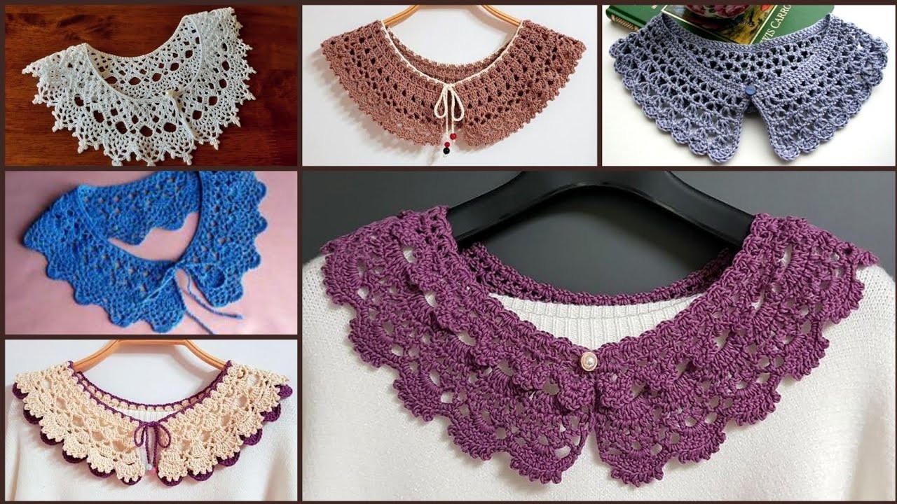 Crochet Lace Collar Patterns Collection By shagufta's Creation.