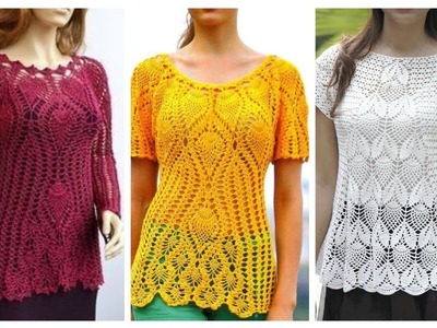 Decent And Gourges Collection Crochet Flower Tops Laces Fancy Cotton Design Ideas Crochet Pattern