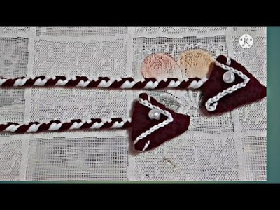 Dori-latkan.nala.woolen rope for poncho cap scarf glove | knitting in hindi |designer stylish items
