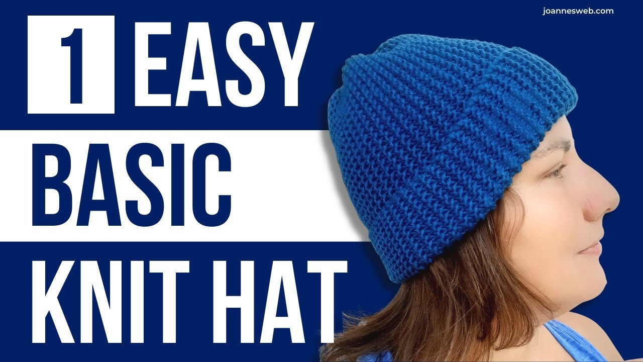 Easy Hat Knitting Pattern- All Garter, One Rectangle