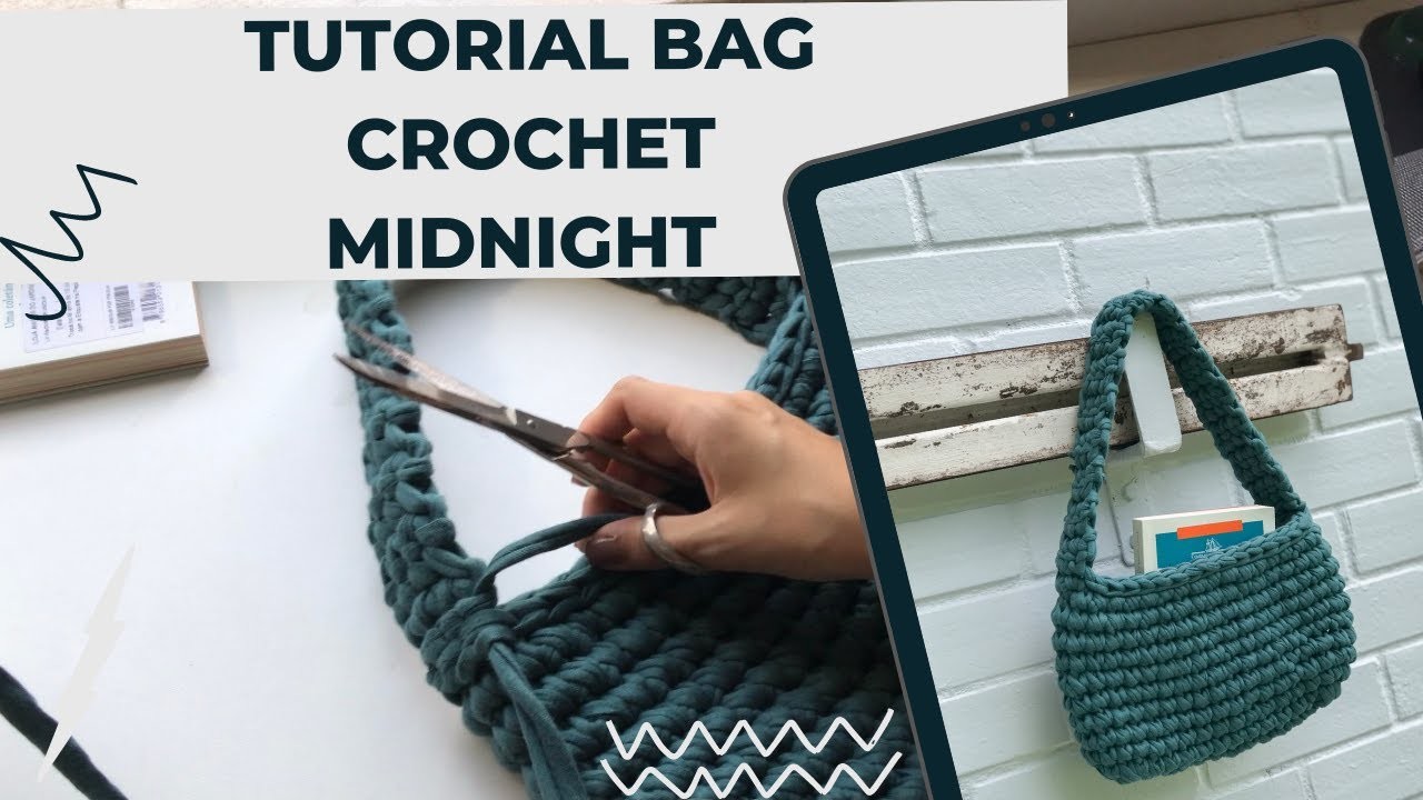 FAÇA SUA BAG CROCHÊ | Tutorial shoulderbag crochet | midnight bag crochet