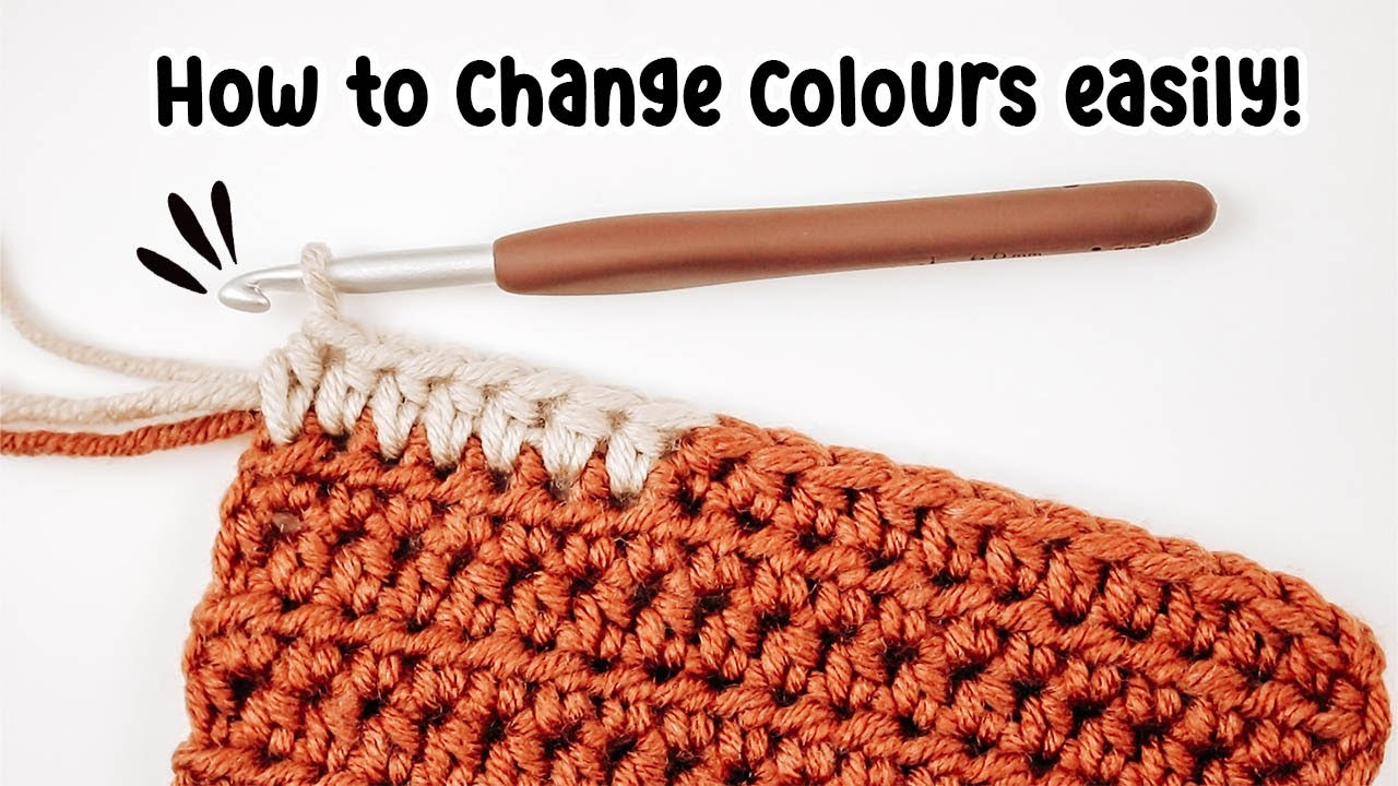 How to change colours in your Crochet Project - Tutorial | CJ Design