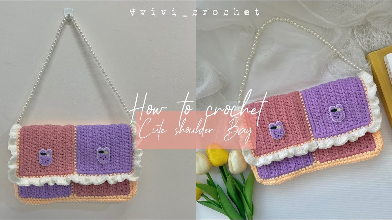 ???? How to Crochet Bag | Cute Crochet Shoulder Bag ????