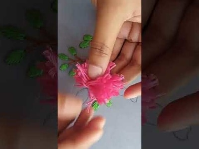 Most beautiful flower design with new trick  #Shorts