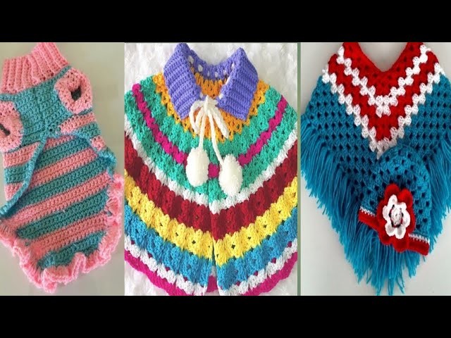 Very trendy baby poncho corochet. How to corochet baby poncho. Beautiful design