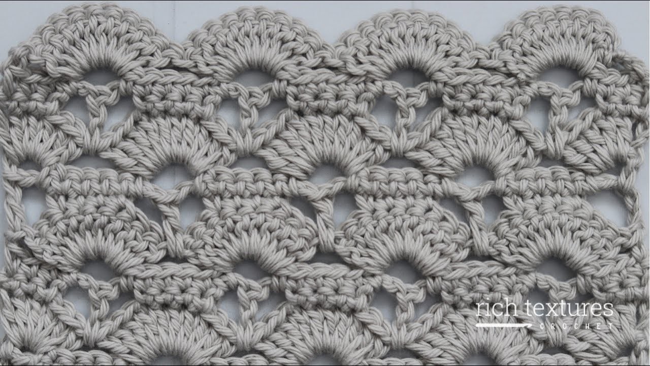 Beautiful Shells Stitch | How to Crochet