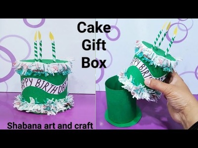 Birthday gift box tutorial | paper cake | how to make paper cake box | Birthday Paper cake tutorial