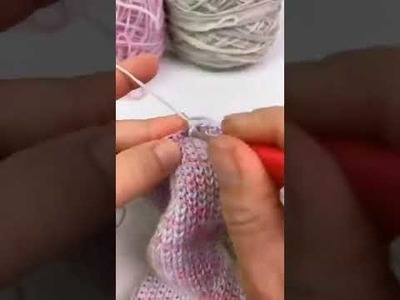 Crochet stitch looks like knitting #shorts #viral