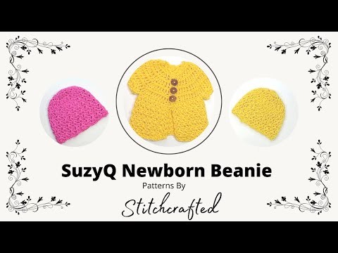 Crochet the SuzyQ Beanie! Free Step by Step Pattern!