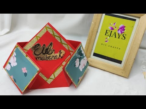 Diy:Double Diamond Eid Card-How to make Eid Card-Easy Eid Card Idea