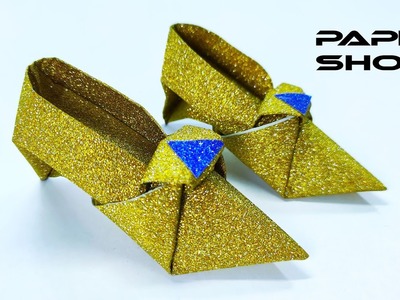 DIY MINI PAPER SHOES. Origami Shoes DIY Tutorial. Paper Craft. Shoes Making With Paper