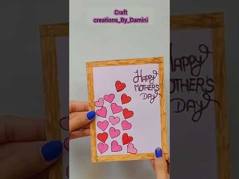 DIY Mother's day card.paper craft.Art and craft. #shorts #viral #youtubeshorts