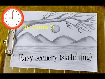 Easy Scenery Sketching for Beginners (Tutorial) | Sai Reena - Art and DIY