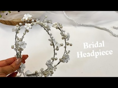 Floral Wedding Headband , Diy , Double Bridal Headband