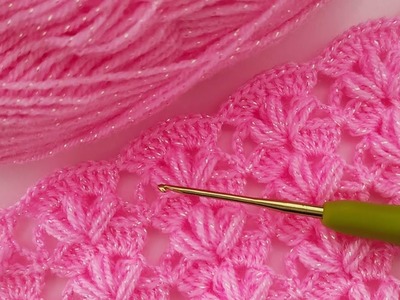 How to Crochet Rectangular Shawl - Easy Crochet  Shawl  Pattern For Beginners - knit Shawl, scarf