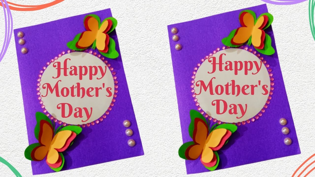 How To Make Butterfly Mothers Day Card Handmade Easy Card Tutorial Diy