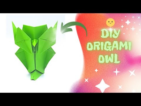 How to make origami owl. DIY Origami owl.paper owl tutorial
