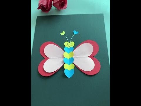 How to make Origami paper butterflies | Easy craft | DIY crafts | Cute & Easy #Butterfly DIY #shorts