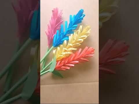 How To Make paper Flowers : craft | Paper Foam Flowers | tutorial ( Diy ) @Rumana Crafts & Tips BD