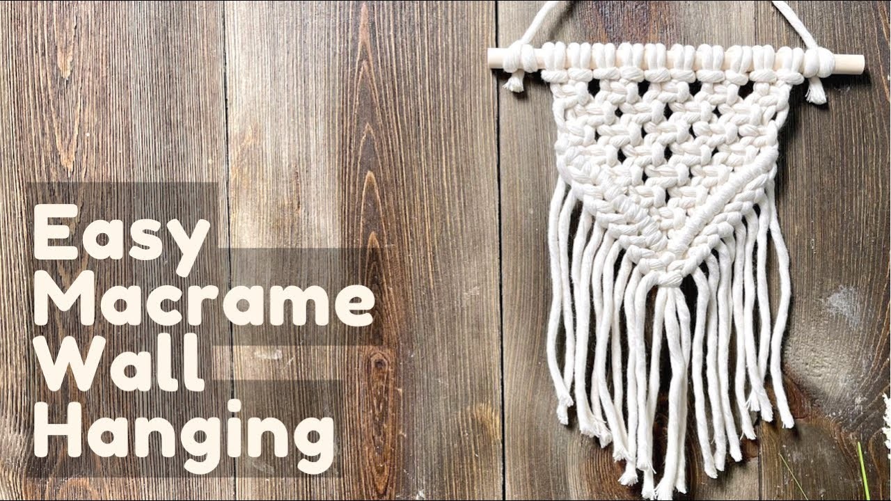 Macrame Tutorial for Beginners | Easiest Macrame Wall Hanging | DIY Boho Macrame Wall Hanging