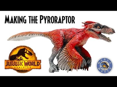 Making the PYRORAPTOR from Jurassic World Dominion - Sculpting and painting a dinosaur figure