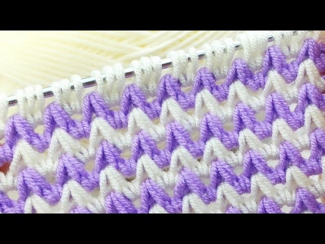 PERFECT????????  İlmekli Tunus işi * Super Easy Tunisian Crochet Knitting for beginners online Tutorial