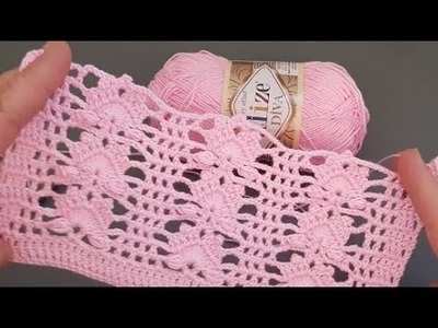Süper Easy Beautiful  Crochet.how to knit sater desing tiran desing knitting for beginners