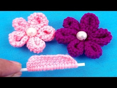 Super Flower Craft  DIY Woolen Ideas - Amazing Trick with Cotton Bud