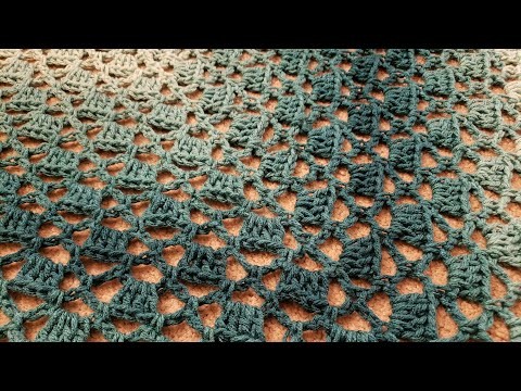 The Diamonds & Cubes Shawl - Crochet Tutorial!