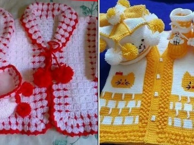 Top new born baby crochet cardigan 2022 crochet pattern