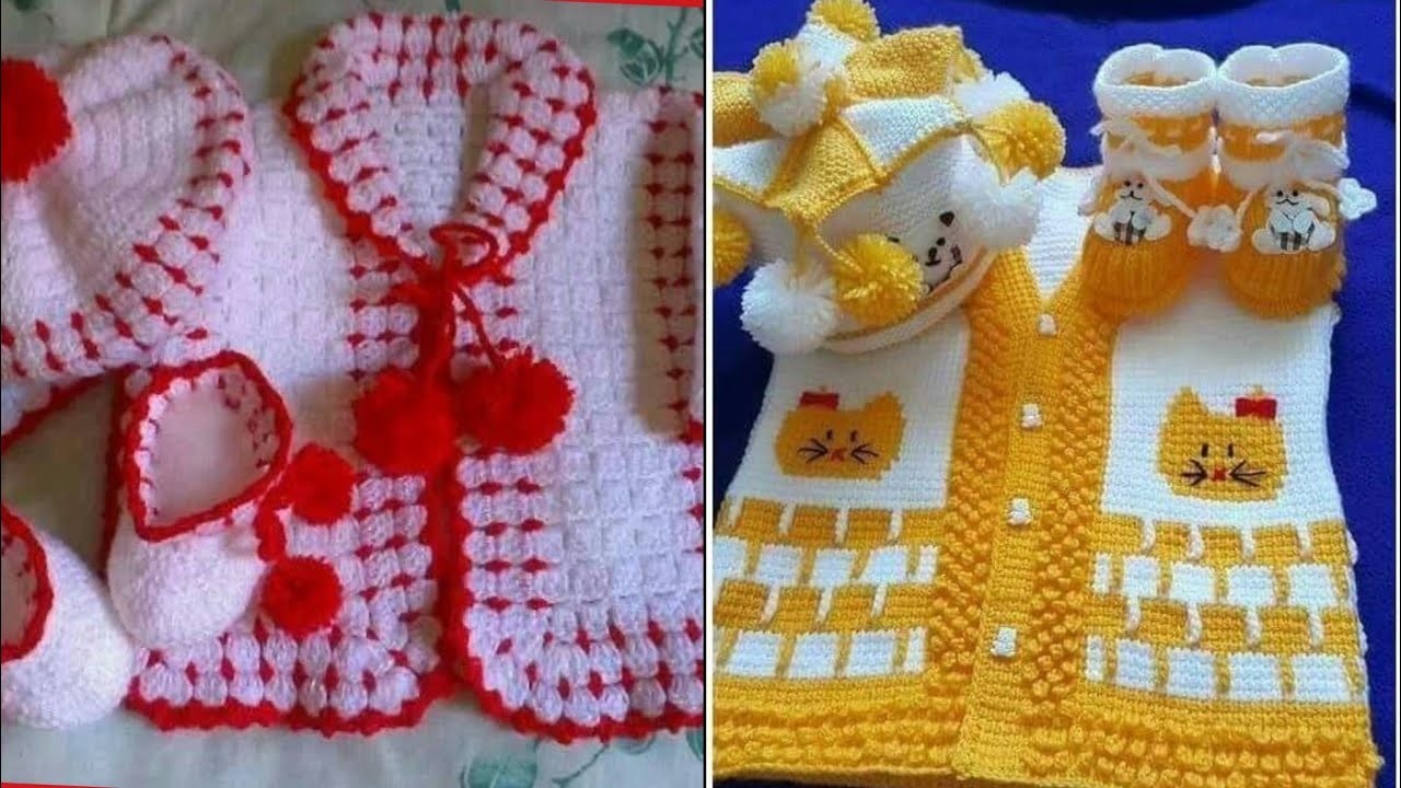Top new born baby crochet cardigan 2022 crochet pattern
