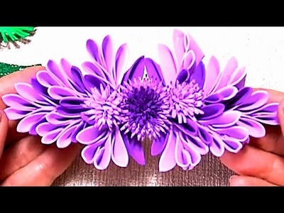 Very Easy Craft Flower Making with Foam - DIY Hair Clip