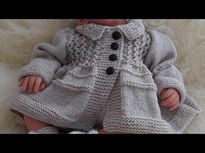 Beautiful hand knitted new born baby boy and baby girl sweater design