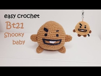 Crochet Shooky baby Bt21 Amigurumi Tutorial for Beginners
