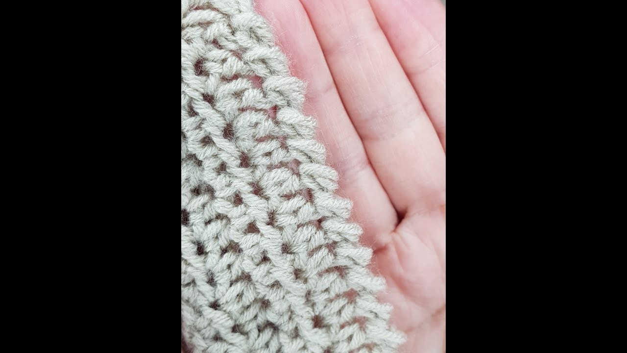 Crocheting the edge || Crayfish step || Sisters Knit