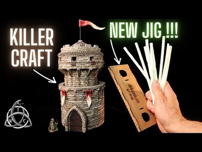 DIY Foam Archer Tower for Dungeons and Dragons - NEVER Make Individual Bricks Again