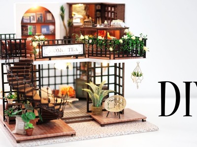 DIY Miniature Dollhouse Kit || Forset Teashop  - Miniature Land