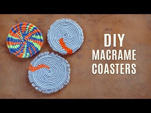 DIY Round Macramé Coasters | Table Decor Ideas